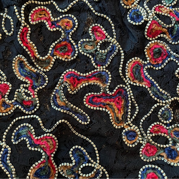 ✨nwt!✨zara black lace floral top - Picture 11 of 15